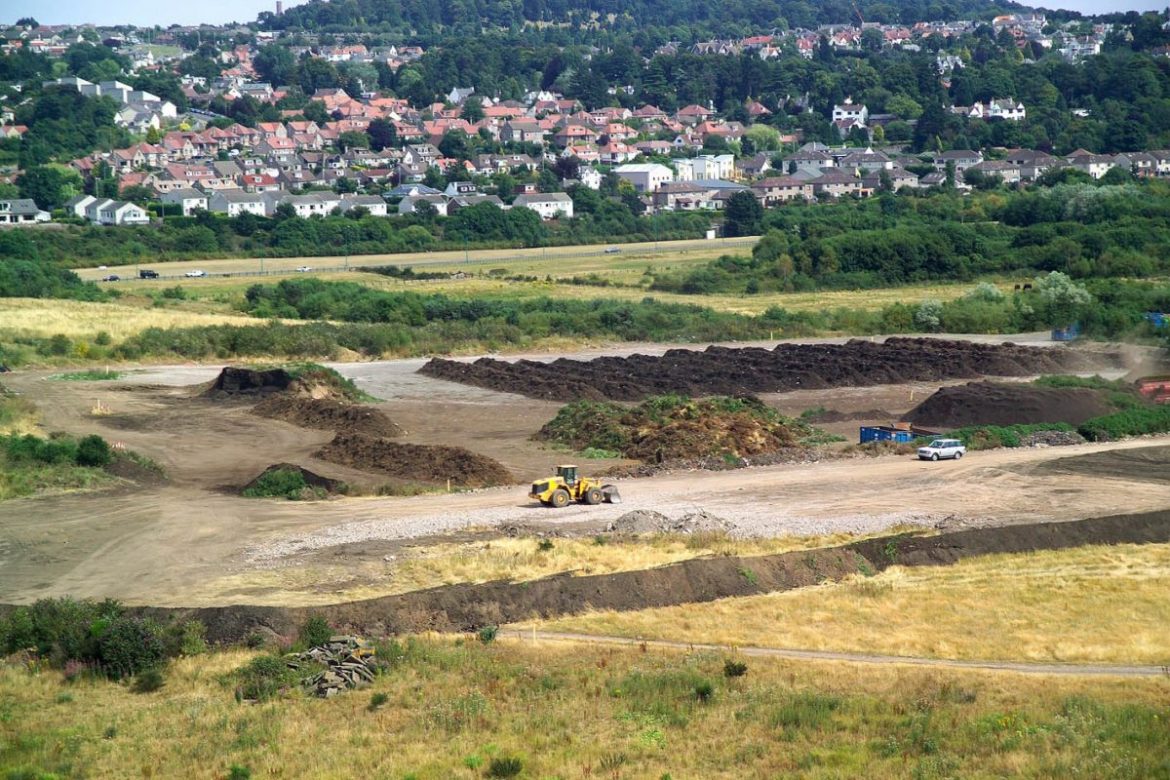 COMPOST – Open windrow site aerial view