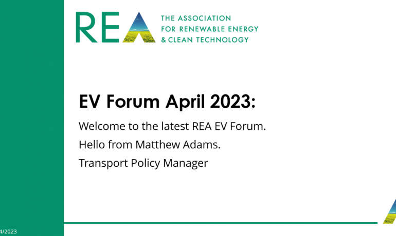 Slides for EV Forum Meeting